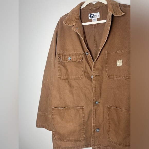 Arizona Barn Chore Jacket 90's Brown Mens Size Large - Picture 3 of 11
